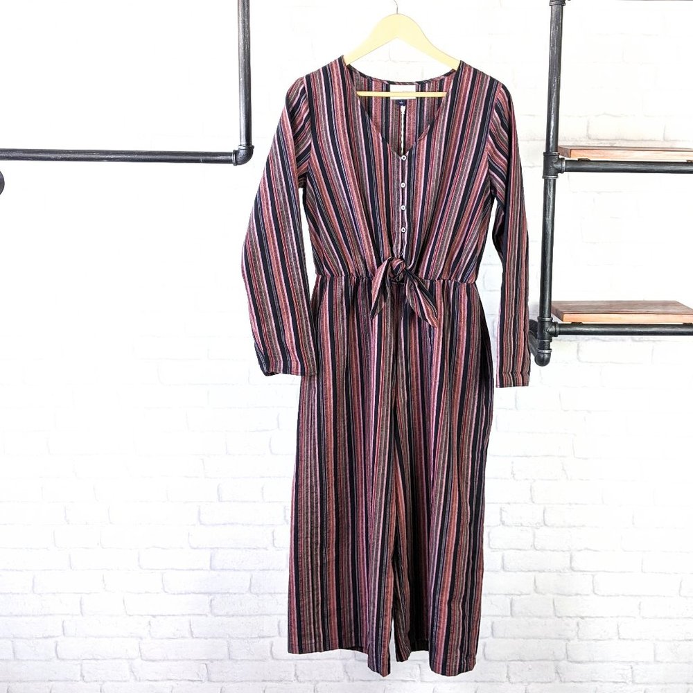 Universal Thread Striped Long Sleeve Jumpsuit